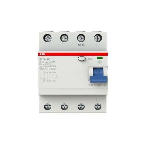 Diferenciál 4P 80A Trieda AC 30mA s referenciou 2CSF204001R1800 od značky ABB