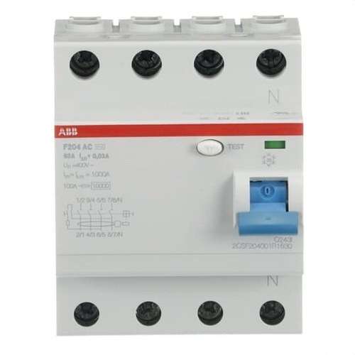 4P diferenciál 63A Trieda AC 30mA s referenciou 2CSF204001R1630 od značky ABB