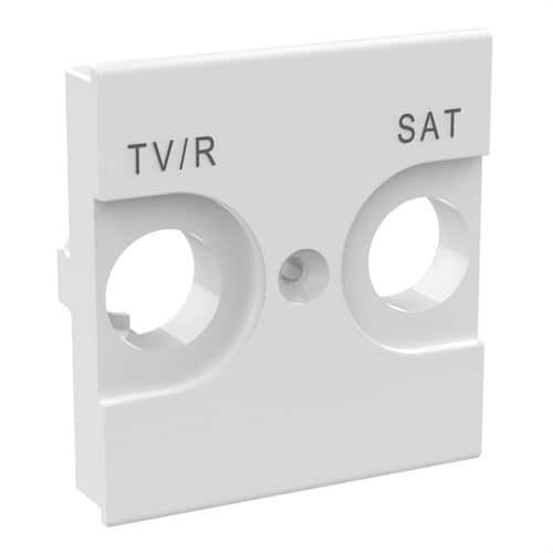 Univerzálny čelný panel TV/R-SAT 2 moduly biely Classia s referenciou RW4212 od značky BTICINO