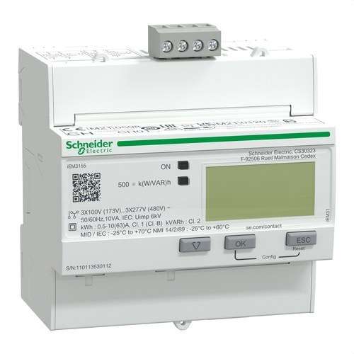 Energetický merač iem3155 63 A trieda 1 modbus MID s referenciou A9MEM3155 od značky SCHNEIDER ELECTRIC