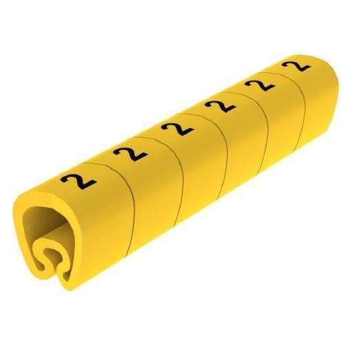 Predrezané žlté značkovače Ø18 plastifikované PVC s referenciou 1813-2 od značky UNEX