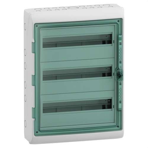 Rozvádzačová skriňa vodotesná 3 rady 54 modulov 610x448x160mm s referenciou 13986 od značky SCHNEIDER ELECTRIC
