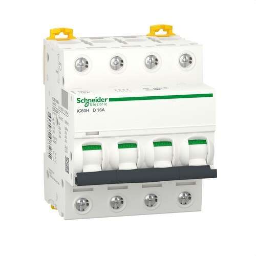 Magnetotermický iC60H 4P 16A Krivka D 1000A s referenciou A9F85416 od značky SCHNEIDER ELECTRIC