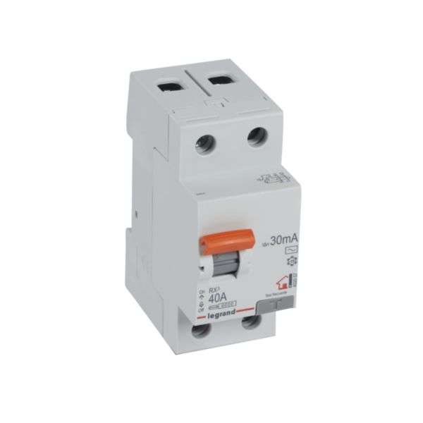 Diferenciálny spínač RX³ - 2P - 230V~ - 30mA - 40A - Typ AC s referenciou 402057 od značky LEGRAND