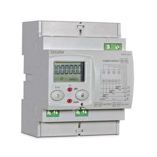 Trojfázový nepriamy elektromer s komunikáciou CEM-C31-485-T1 s referenciou Q23521. od značky CIRCUTOR