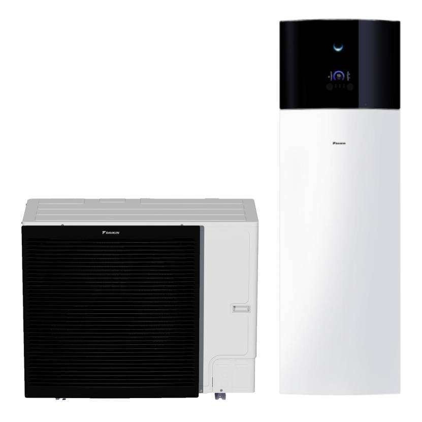 Súprava aerotermického systému Daikin Altherma 3 Bibloc 16 kW 230 litrov s referenciou EBVX16S23D6VERLA16DV37 od značky DAIKIN