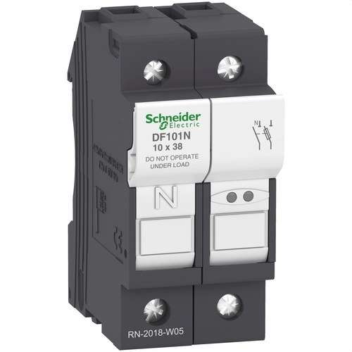 Držiak poistiek Tesys DF 1P+N 32A 690VAC veľkosť poistky 10x38mm s referenciou DF101N od značky SCHNEIDER ELECTRIC