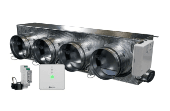 Motorizovaný plenum Airzone Easyzone 25 Wi-Fi Standard + VMC AZC25MELST01S4 pre Mitsubishi Electric – 4 výstupy Ø200 mm (nízka kapacita) s referenciou AZC25MELST01S4 od značky AIRZONE