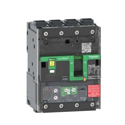 Istič ComPacT NSXm100E 16kA AC 4P 100A Micrologic 4.1 ELINK s referenciou C11E44V100L od značky SCHNEIDER ELECTRIC