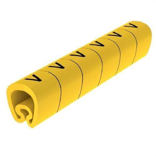 Predrezané žlté značkovače Ø18 plastifikované PVC s referenciou 1813-V od značky UNEX