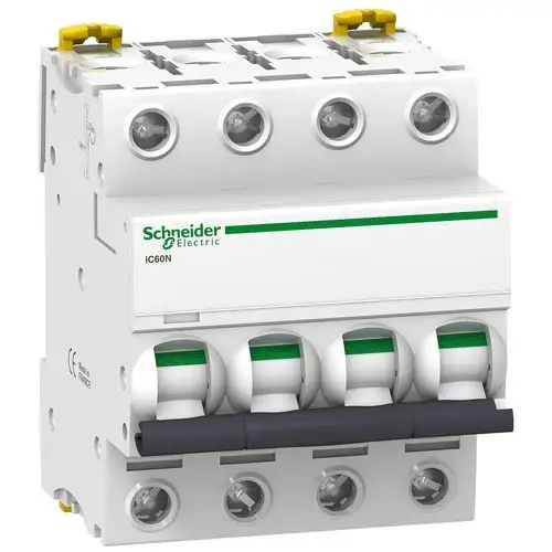 Magnetotermický vypínač IC60N 4P 6A Krivka C s referenciou A9F79406 od značky SCHNEIDER ELECTRIC