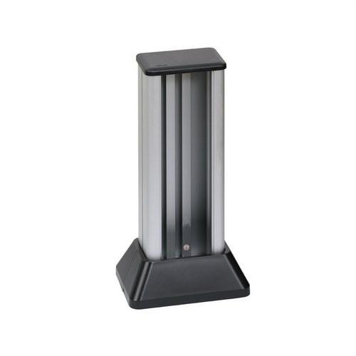 Ministolp z hliníka s 2 stranami pre 4 prvky na stranu a grafitové krytky Simon 500 Cima s referenciou 52550222-033 od značky SIMON