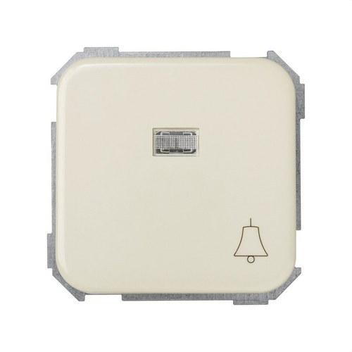 Illuminated Bell Engraved Push Button with Quick Terminal System Ivory Simon 31 with reference 31660-31 from the brand SIMON