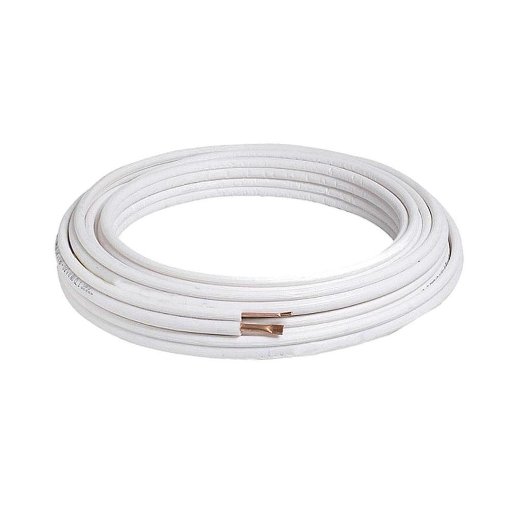 Izolovaná dvojitá medená rúrka pre klimatizáciu 1/4"-3/8" - Kotúč 20 metrov s referenciou PEDOBLAM1/4X3/8(20M) od značky TUBERIA COBRE