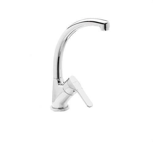 Kuchynská batéria s jednou pákou tvarovaným výtokom K8 chróm s referenciou 61204 28 45 66 od značky GENEBRE