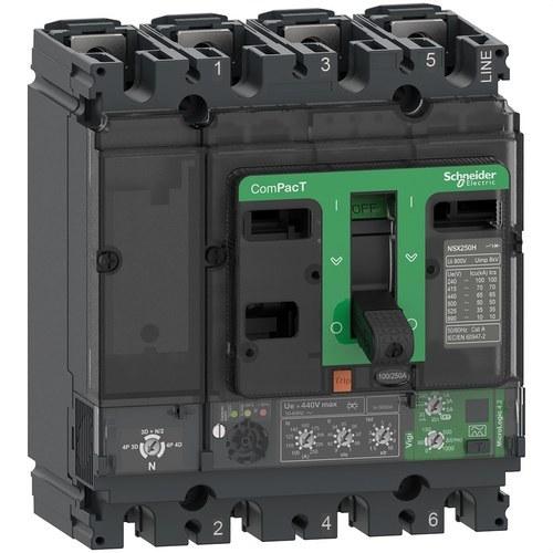 Istič ComPacT NSX160F 36kA AC 4P4R 160A Micrologic 4.2 s referenciou C16F44V160 od značky SCHNEIDER ELECTRIC