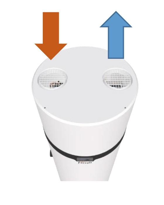 Tepelné čerpadlo pre TÚV s wifi Ferroli EGEA TECH HT 200 litrov s referenciou 2CP0022F od značky FERROLI