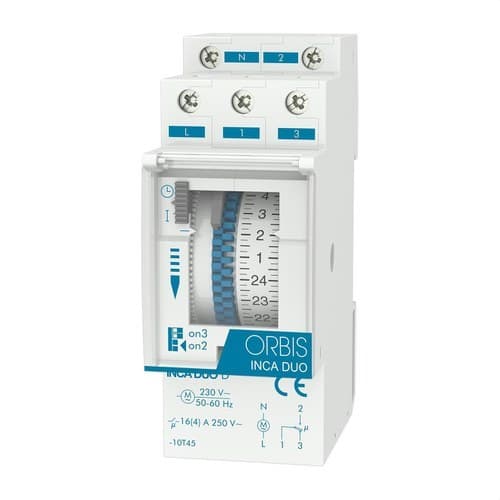 Analógový časový spínač INCA DUO D 230V s referenciou OB330132 od značky ORBIS