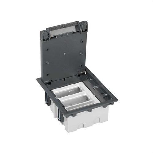 Adjustable Floor Box for 6 Elements in Grey Floor Installation Simon 500 Cima with reference 52050003-035 from the brand SIMON