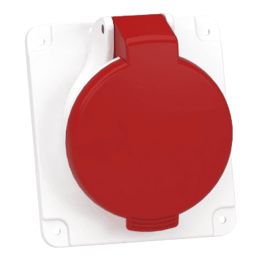 Zásuvka na zabudovanie šikmá 3P+N+T 16 A IP44 380 - 415 V s referenciou PKF16F435 od značky SCHNEIDER ELECTRIC