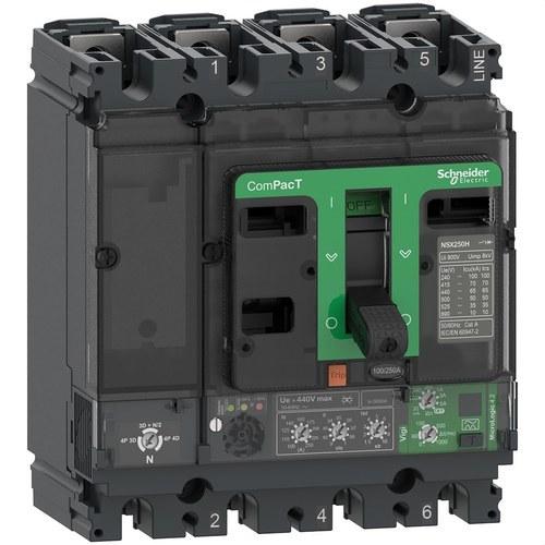 Istič ComPacT NSX250F 36kA AC 4P4R 250A Micrologic 4.2 s referenciou C25F44V250 od značky SCHNEIDER ELECTRIC
