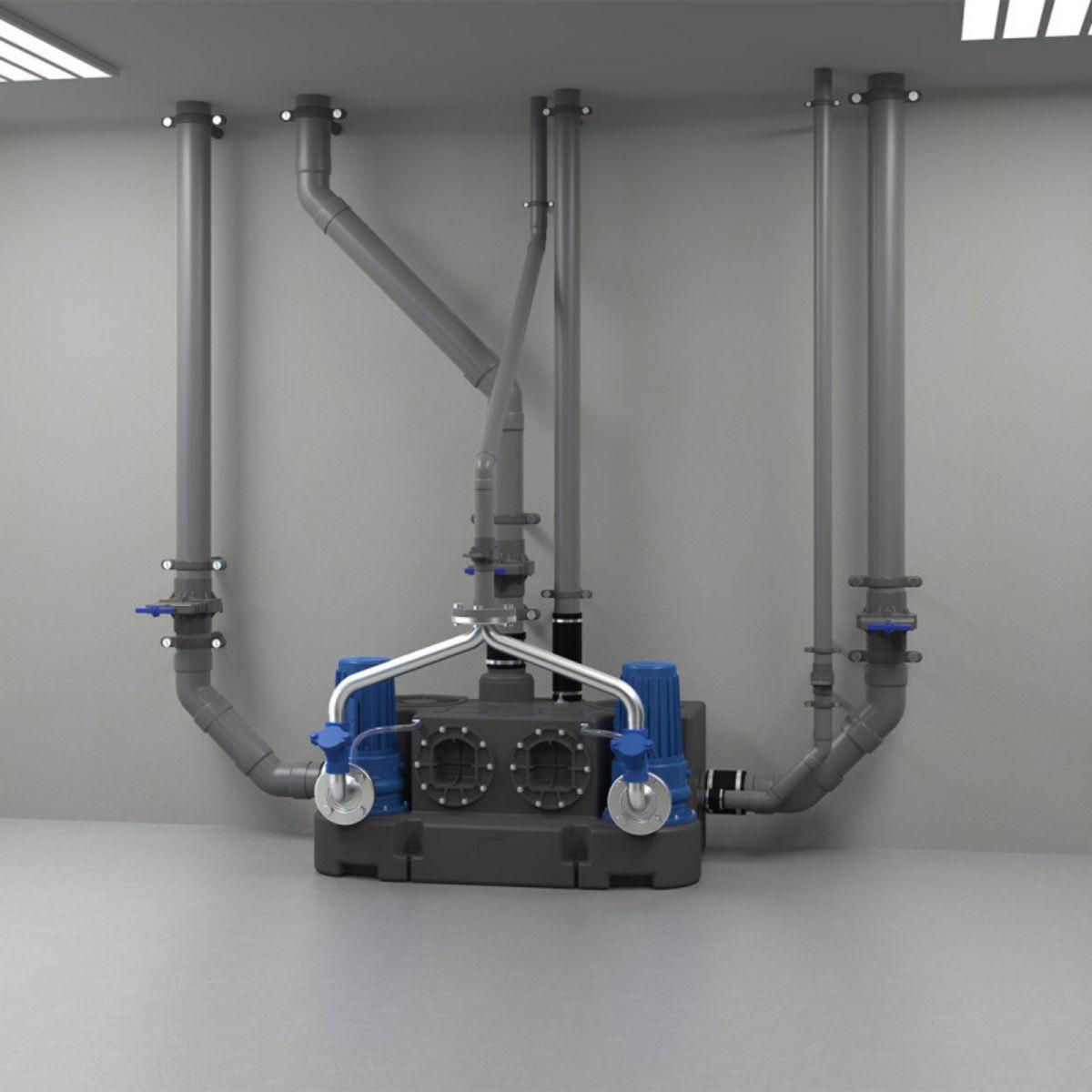 Trojfázna čerpacia stanica SFA Sanicubic 2 GR SE71.3 T s referenciou 04CUB2GR13T od značky SFA SANITRIT