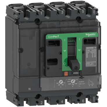Istič ComPacT NSX100F 36kA AC 4P4R 80A TMD s referenciou C10F4TM080 od značky SCHNEIDER ELECTRIC
