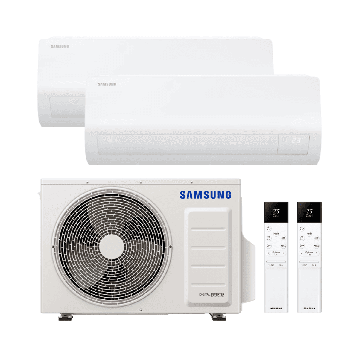 2x1 Air Conditioner with WiFi Samsung Cebu S2 2.5 kW + 5.0 kW with reference KITSAMCEBU09+18 from the brand SAMSUNG