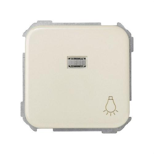 Tlačidlo s gravírovaným svetlom, s integrovaným osvetlením a rýchlym pripojovacím systémom slonová kosť Simon 31 s referenciou 31661-31 od značky SIMON