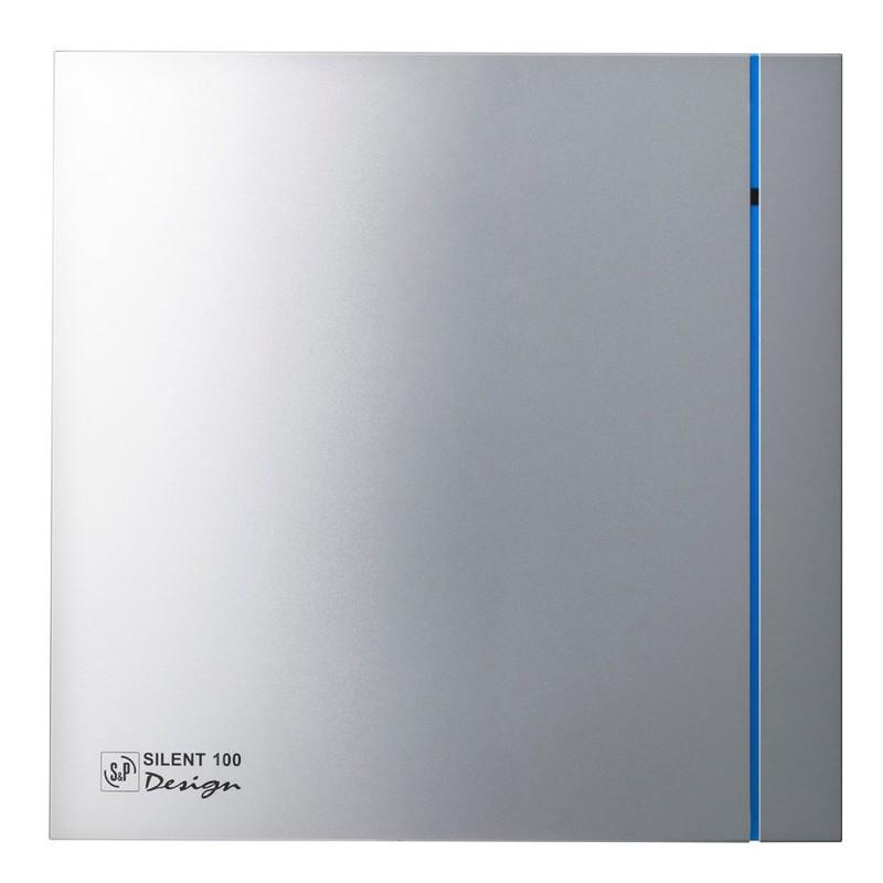 Kúpeľňový ventilátor SILENT-100 CZ Silver Design s referenciou 5210602600 od značky SOLER & PALAU