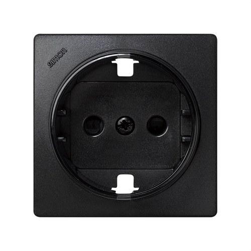 Cover with safety device for schuko socket base graphite Simon 73 Loft with reference 73041-62 from the brand SIMON