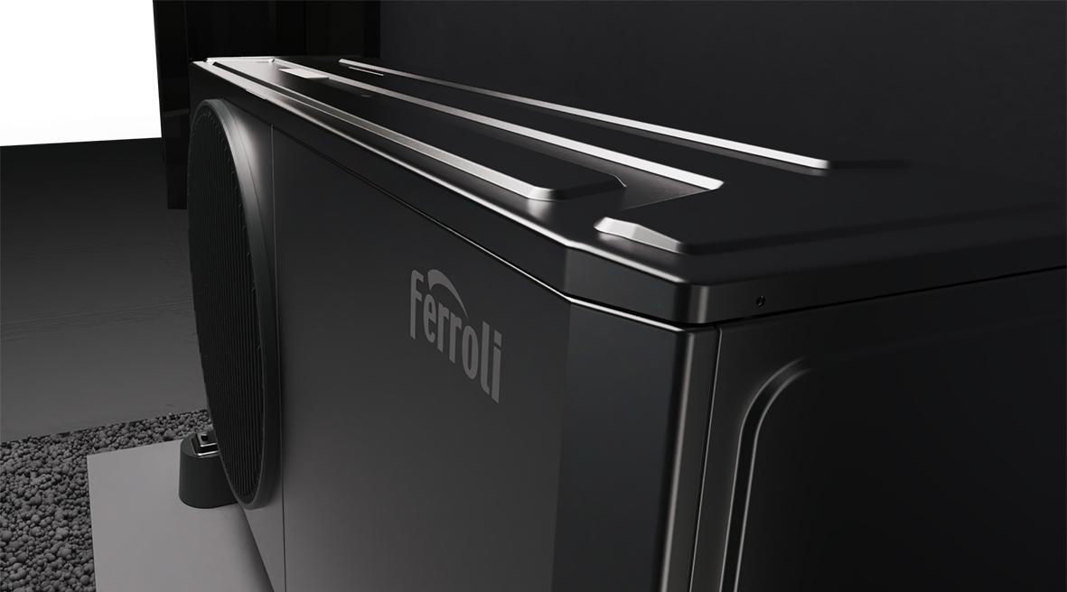 Toplotna črpalka aerotermalna monoblok R290 Ferroli OMNIA Life M 8 kW z daljinskim upravljalnikom s referenciou 4B4770089 od značky FERROLI