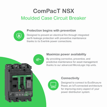 Automatický istič ComPacT NSX250N 50kA AC 4P4R 250A TMD s referenciou C25N4TM250 od značky SCHNEIDER ELECTRIC