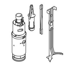 Vypúšťací mechanizmus pre zabudovanú nádržku Geberit Delta, 12 cm s referenciou 240.501.00.1 od značky GEBERIT
