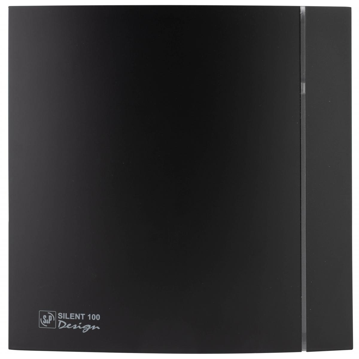 Kúpeľňový ventilátor SILENT-100 CZ Design 4C Čierna s referenciou 5210607400 od značky SOLER & PALAU