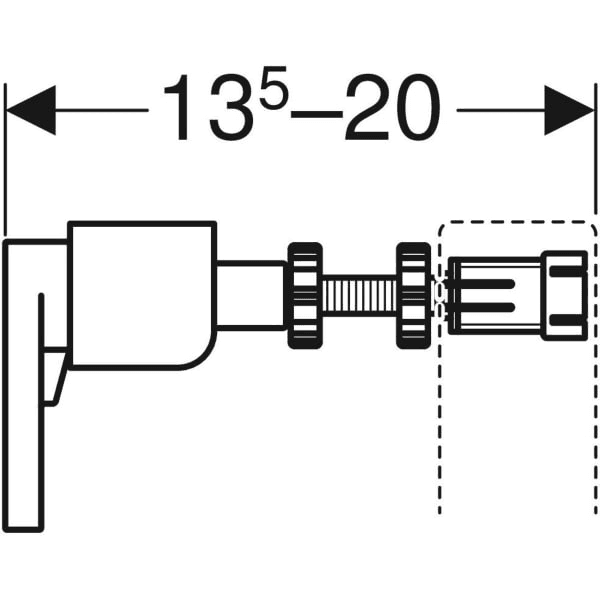 Súprava na kotvenie na stenu pre individuálnu montáž Geberit Duofix s referenciou 111.815.00.1 od značky GEBERIT