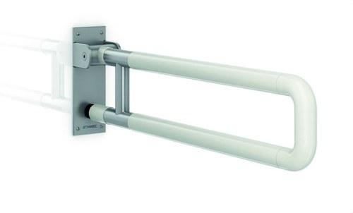 Folding support bar 700mm nylon finish with stainless steel base with reference GW11 30 09 00 from the brand GENWEC