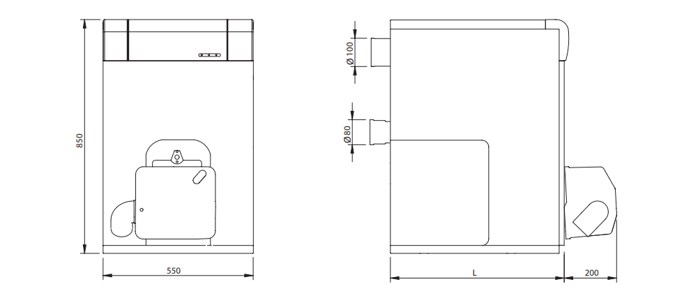 Domusa JAKA 20 HFD CONDENS 19 kW Oil Condensing Boiler with reference TJAK000071 from the brand DOMUSA