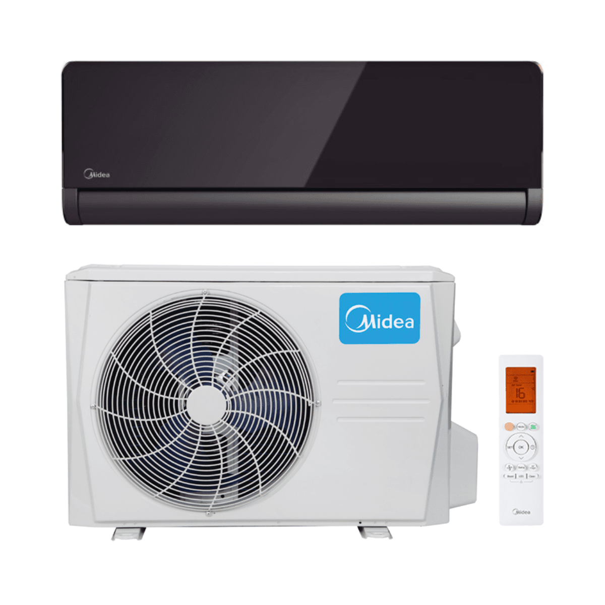 Midea Pure Glass Black Air Conditioner 3.5 kW 12000 BTU with reference 35(12)N8I-1 from the brand MIDEA