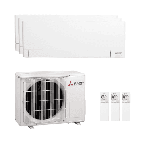 3-in-1 Air Conditioner with WiFi and PlasmaQuad+ Filter Mitsubishi 2.5 kW (2) + 3.5 kW with reference MXZMSZAY-252535-68 from the brand MITSUBISHI